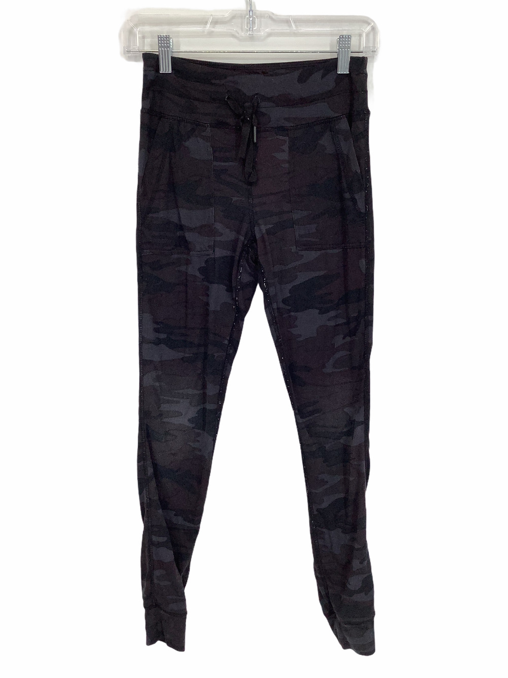 Hot Kiss Black Gray Camo Jogger Sweatpants Small